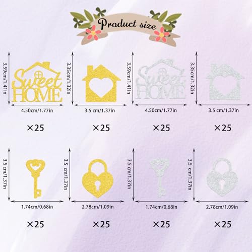 200 Pcs Sweet Home Confetti for Housewarming & Parties