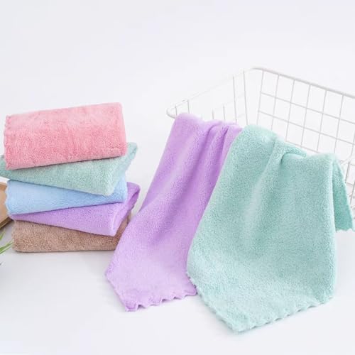 Premium Cotton Washcloths Set - 5 Pack, Ultra Soft & Absorbent
