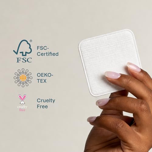 Cliganic Extra Large Face Pads - 200 Count, Dual-Sided & Lint-Free