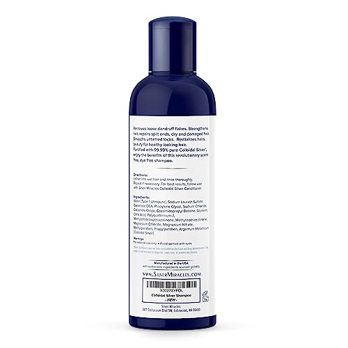 Colloidal Silver Shampoo Unscented - 8 Fl Oz | Silver Miracles
