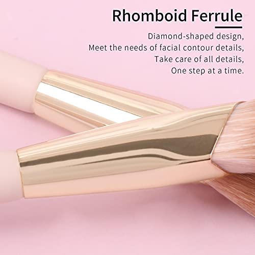 ENZO KEN Angled Concealer Brush - Precision Under Eye & Nose Contour Tool