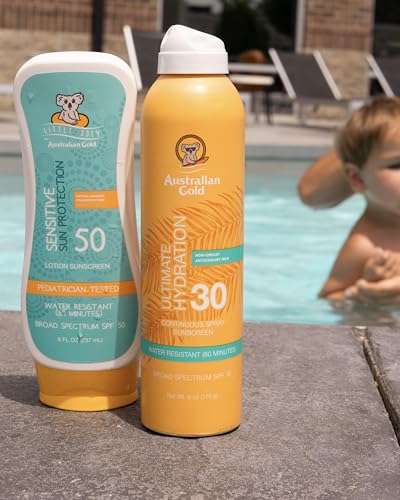 Australian Gold SPF 30 Continuous Spray Sunscreen, 6 oz - Non-Greasy & Water Resistant