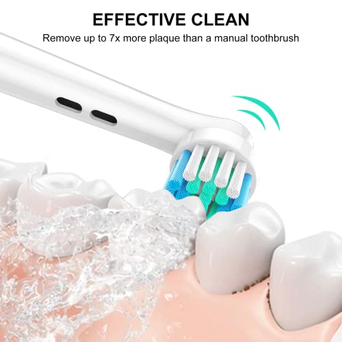 ELFIN 8 Pack Electric Toothbrush Replacement Heads for Oral-B