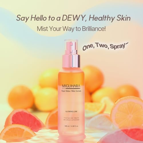 MIGUHARA Vital Shine Mist Serum - Lemon Hydrating Facial Spray 100ml