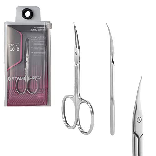 Staleks Pro Expert 50 Cuticle Scissors - Precision Stainless Steel Trimming