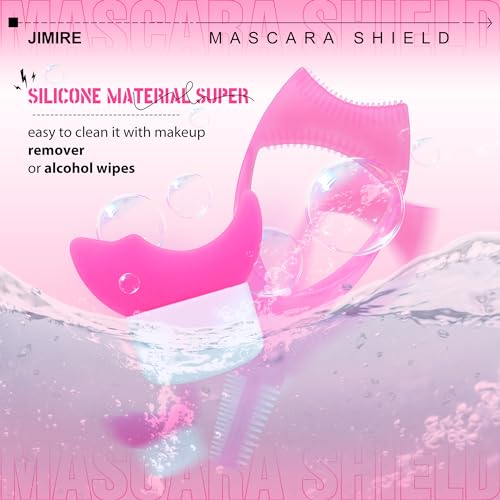 JIMIRE 3-in-1 Mascara Shield & Eyeliner Aid Set for Beginners