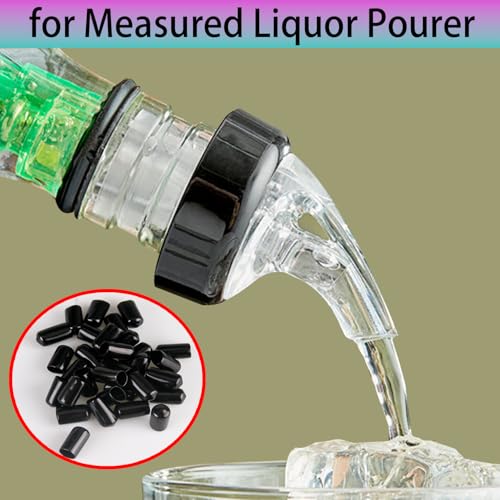 100pcs Wine Pourer Dust Covers - Rubber Caps for Liquor Spouts