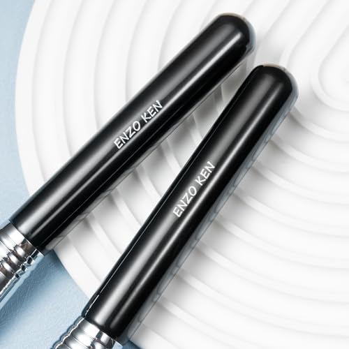 ENZO KEN Angled Contour Brush - Soft Fluffy Blush & Sculpting Makeup Brush