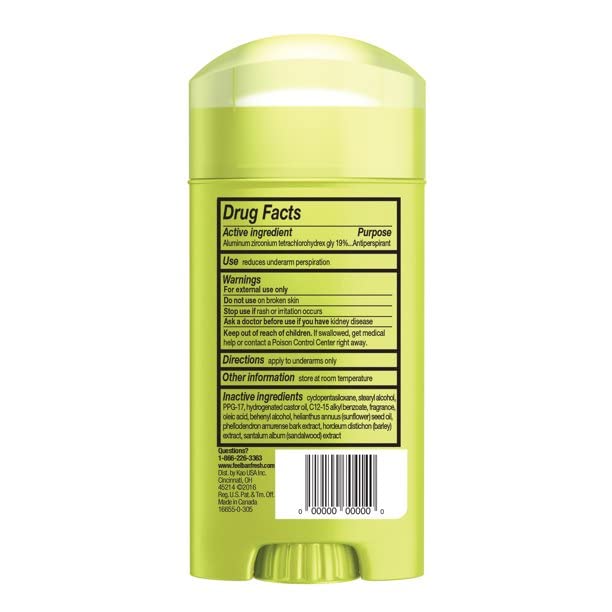 Ban Invisible Solid Antiperspirant Deodorant, Shower Fresh, 2.6oz (3 Pack)