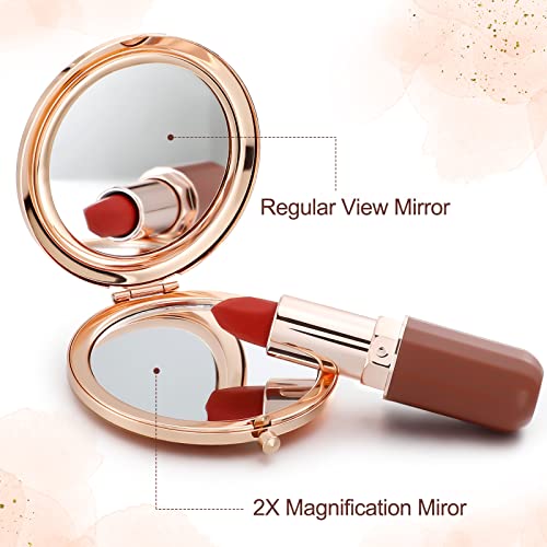 Chunful Bridesmaid Gift Set - 6 Rose Gold Mirrors & Scrunchies