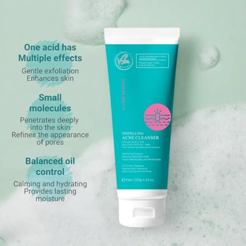 V-Line Beauty 2% BHA Salicylic Acid Foaming Cleanser for Oily Acne-Prone Skin