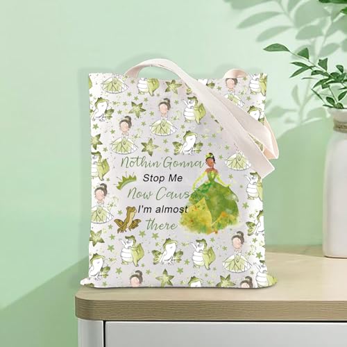I'm Almost T FOTAP Tiana Princess Cosmetic Bag Frog Princess Gifts Travel Organizer