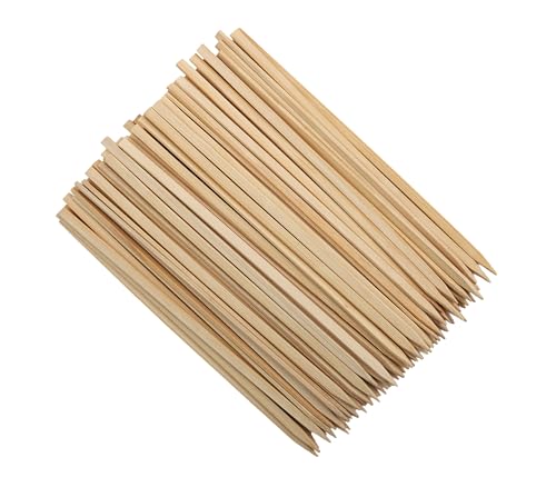 GET 8" Heavy-Duty Bamboo Skewers - Pack of 100 for Grilling