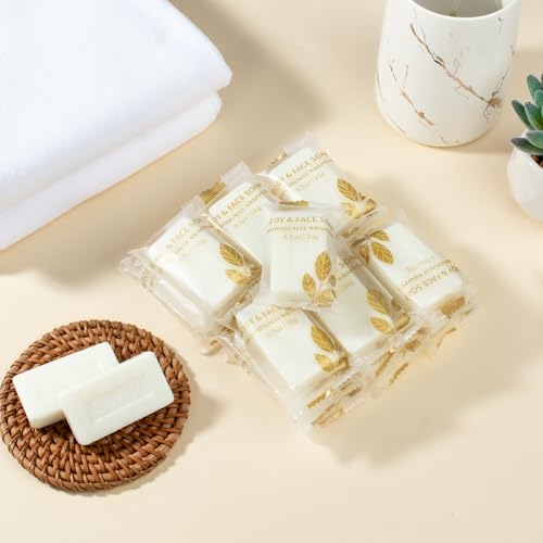 30 Mini Travel Soap Bars - 0.7 Oz Individually Wrapped Body Soap