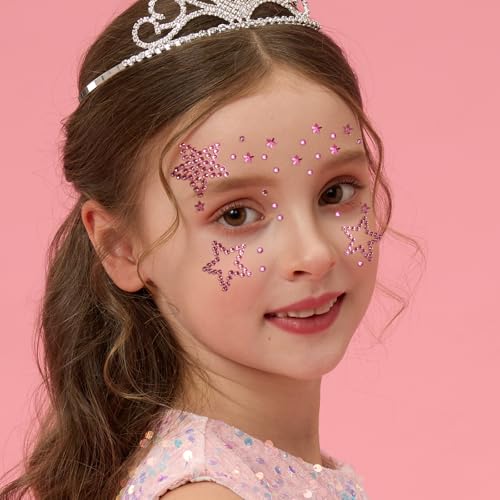 Teenitor Star Face Gems - Self-Adhesive Rhinestones for Makeup