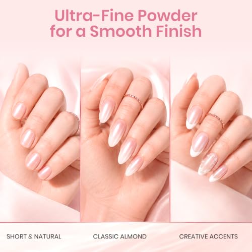 Beetles White Pearl Chrome Nail Powder C-White Pearl-1 1 Jar Gel & Nail Art