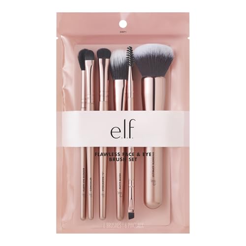 e.l.f. Flawless Face Kit - 6-Piece Vegan Makeup Brush Set
