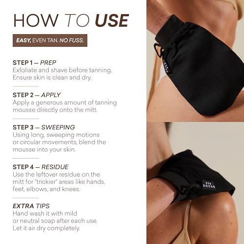 Brown Bee Exfoliating Mitt – Reusable Body Glove for Smooth Skin