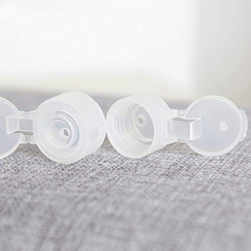 10 Pack 30ml Travel Plastic Squeeze Bottles with Flip Cap for Cosmetics & Skincare