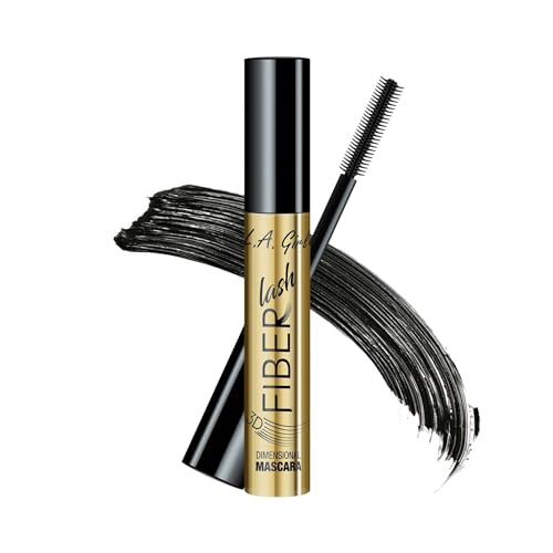 L.A. Girl Fiber Lash Mascara - Intense Black, Long-Lasting Volume & Length