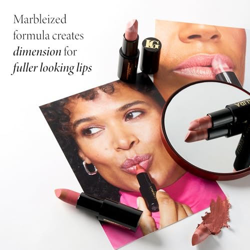 LAURA GELLER NEW YORK Italian Marble Sheer Lipstick - Berry Vanilla - Hydrating & Lightweight - Vitamin E & Caster Seed Oil - Cream Finish