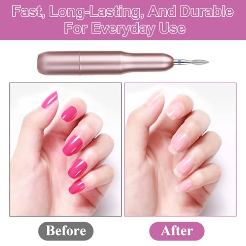 10PCS Diamond Flame Cuticle Drill Bits Set - 3/32 Inch for Nails