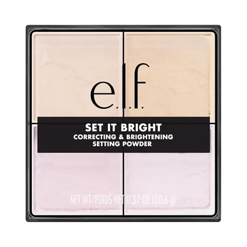 e.l.f. Set it Bright Powder Quad - Vegan Loose Setting Powder
