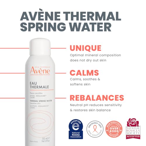 Avène Thermal Spring Water Mist 5 Fl Oz - Soothes Sensitive Skin
