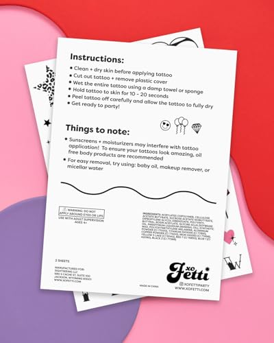 Bachelorette Party Temporary Tattoos - Cheeky Designs Set