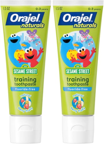 Orajel Kids Fluoride-Free Training Toothpaste with Elmo - 1.5oz (Pack of 2)