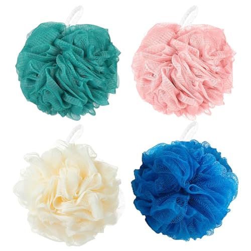 Borsicge Loofah Sponge Bath Ball - Soft Exfoliating Shower Scrubber