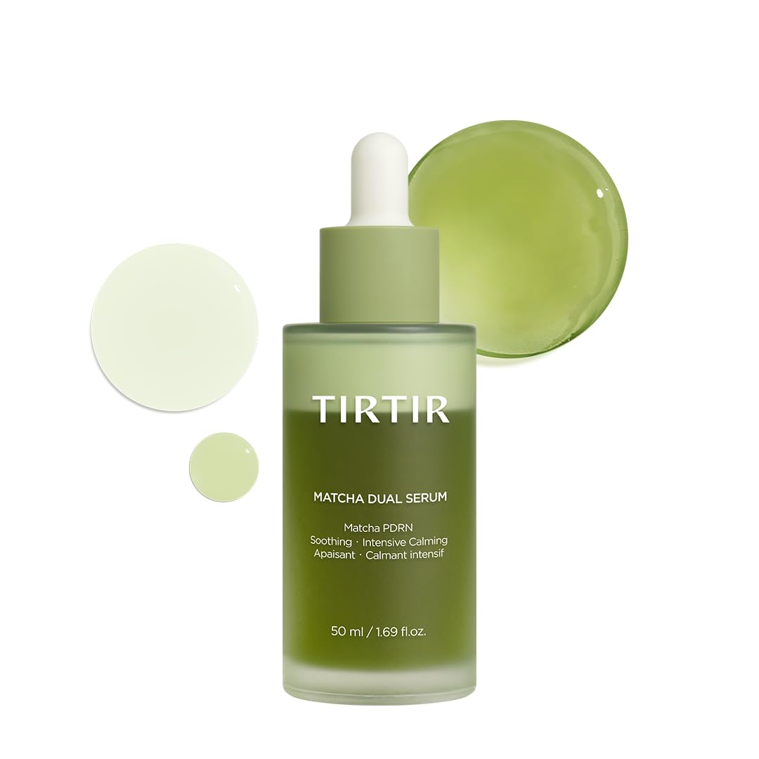 Matcha Dual PDRN Serum - Red Skin Relief & Glass Skin Glow | 20,000ppm Vegan Matcha, 5% Niacinamide, Hydrating Korean Face Serum for Sensitive & Acne-Prone Skin