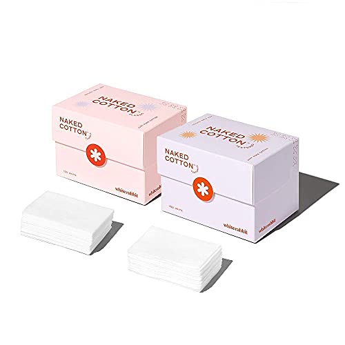 White rabbit cotton pads Classic 100P + Textured bundle | Perfect for