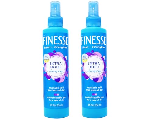 Finesse Extra Hold Hairspray with Silk & Soy Proteins, 8.5 oz (2-Pack)