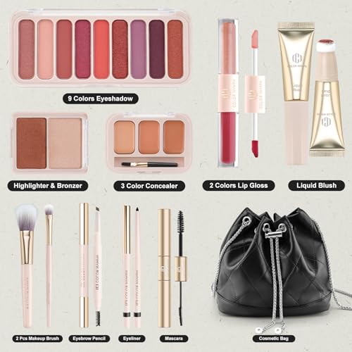 Color Nymph Makeup Travel Bag Set for Teens - 01 Orange