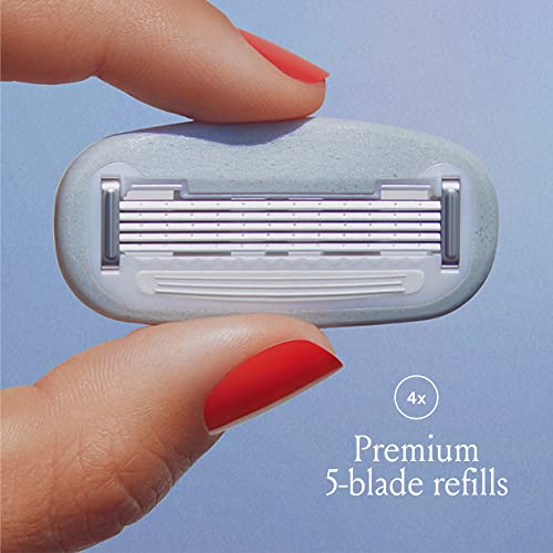 Billie Women’s Razor Refill Blades 4-Pack & DreamPop Travel Case Set