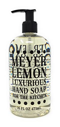 Greenwich Bay Meyer Lemon Hand Soap - 16 oz Pump Bottle for Kitchen