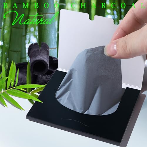 Teenitor Bamboo Charcoal Blotting Paper for Oily Skin - 200 Sheets