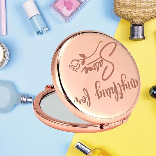 KEYCHIN Como La Flor Pocket Mirror Anything For-rg Compact Makeup Mirror Fans Gift
