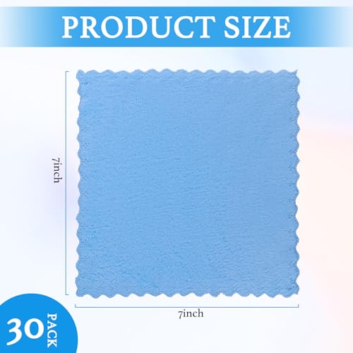 30 Pack Reusable Makeup Remover Cloths - Soft Coral Velvet Towels