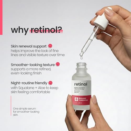 Retinol Face Serum for Wrinkle Reduction & Skin Rejuvenation - Natural Outcome