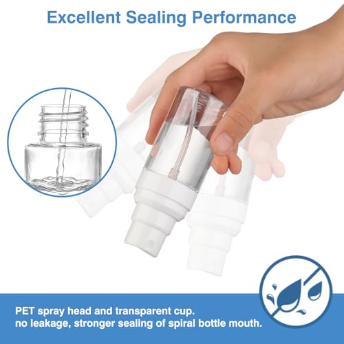Gungtien Travel Spray Bottle Set - 2 Pack 1.35oz Fine Mist Bottles