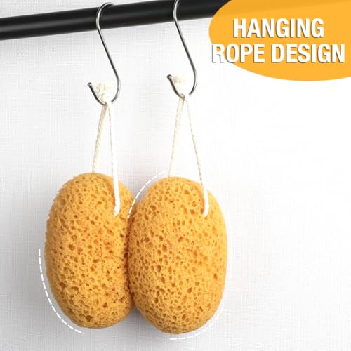 Flintronic Large Bath Sponge Set - Exfoliating Shower Sponges for Sensitive Skin