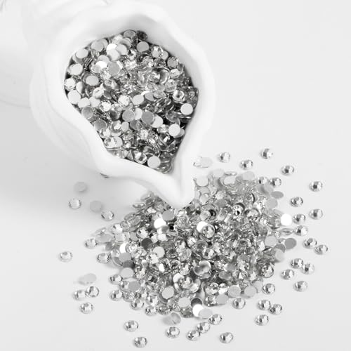 2000pcs SS20 Flatback Glass Rhinestones for Nail Art & Crafts