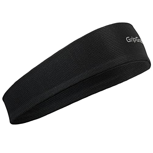 GripGrab Summer Cycling Sweatband - Thin Quick-Dry Headband, Onesize (54-63 cm) - Black