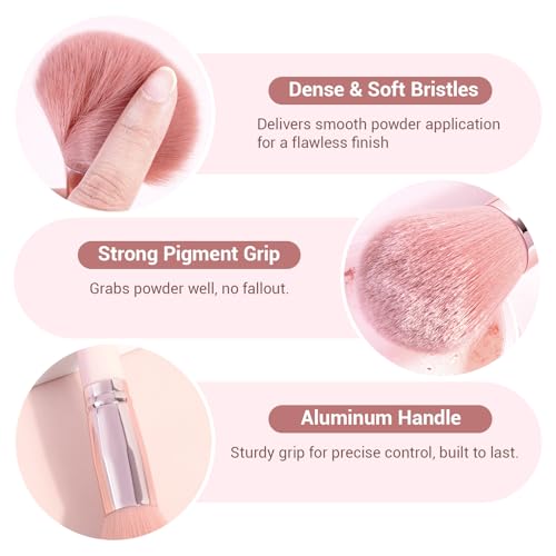 MAANGE 30-Piece Professional Makeup Brush Set with Case - Soft Synthetic Brushes for Flawless Application