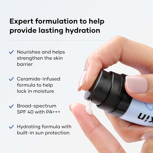Cureskin Ceramide Moisturizer SPF 40 - Hydrating Facial Cream for All Skin Types