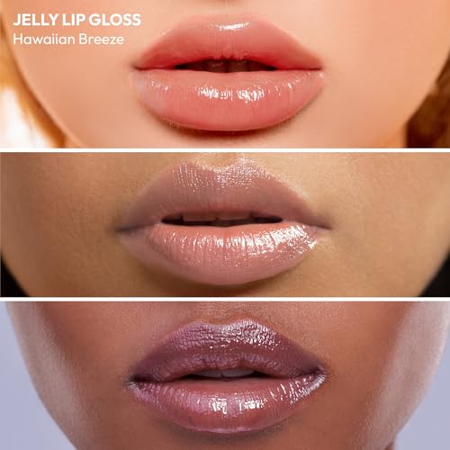 Ruby Kisses Jelly Lip Gloss with Mango Butter & Acai Berry - Long-Lasting Shine