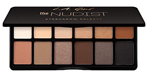 L.A. Girl Fanatic Eyeshadow Palette - 12 Matte & Satin Colors, Travel Friendly