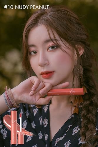 rom&nd Juicy Lasting Tint 10 NUDY PEANUT Long-Lasting Lip Color, MLBB, Natural Finish